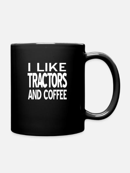 Tractors - Full Colour Mug - black