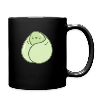 Haricot doux et câlin - Mug uni - noir - Droite