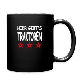 Tracteurs - Mug uni - noir - Droite