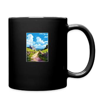 St Neot Cornouailles Affiche de voyage vintage souvenir - Mug uni - noir - Droite