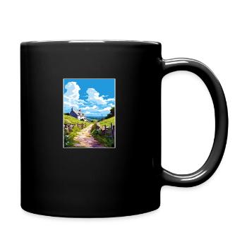 St Neot Cornwall Vintage voyage affiche Souvenir - Mug uni - noir - Droite