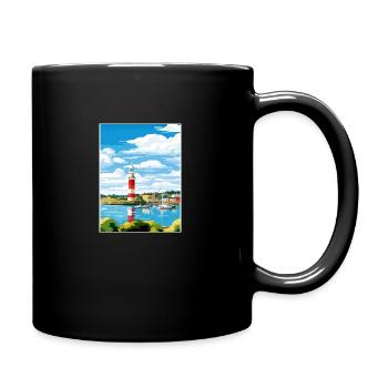 Plymouth Angleterre Vintage voyage affiche Souvenir - Mug uni - noir - Droite