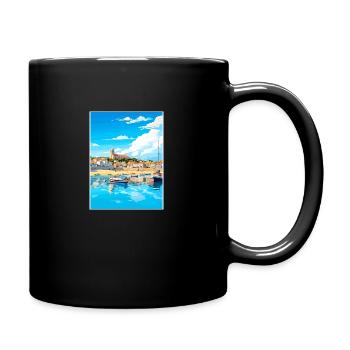 Penzance Cornwall Vintage voyage affiche Souvenir - Mug uni - noir - Droite