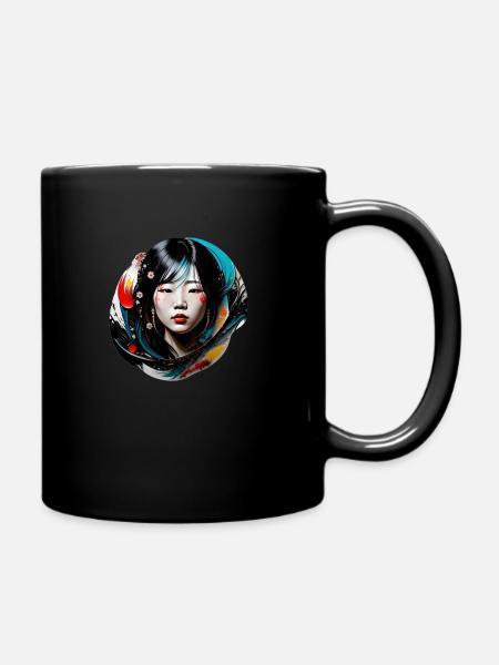 Japanese - Full Colour Mug - black