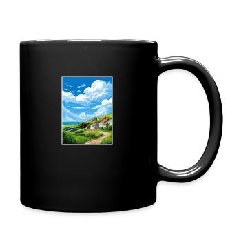 St Agnes Cornwall Vintage Travel Poster Souvenir - Full Colour Mug - black - Right