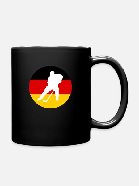 Ice Hockey - Team Germany - Full Colour Mug - black