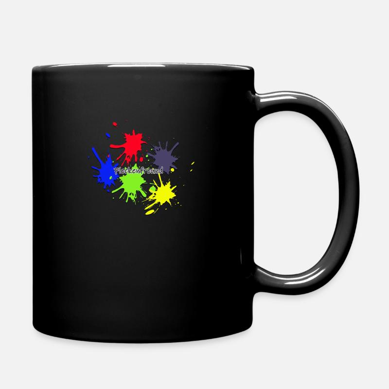 Flecken sind schön - Tasse einfarbig - Schwarz