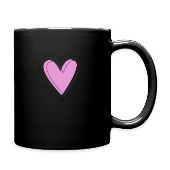 Amour et joie - Mug uni - noir - Droite