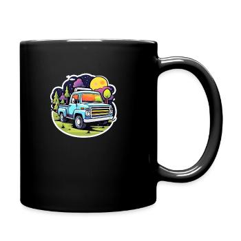 Camper Motorhome Camping - Full Colour Mug - black - Right