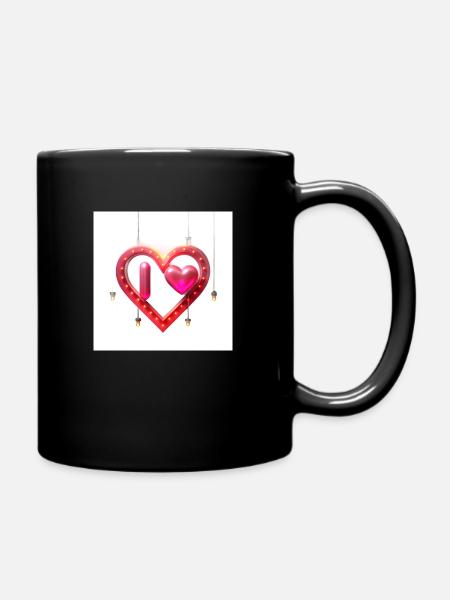 Valantine Love - Full Colour Mug - black