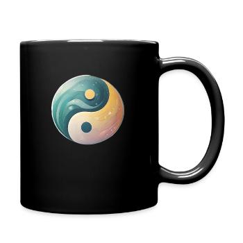 Esthétique du symbole doux du Yin et du Yang - Mug uni - noir - Droite