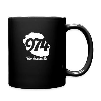 Collection 974 Fier de mon île - Mug uni - noir - Droite
