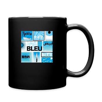 #13 BLEU - Mug uni - noir - Droite