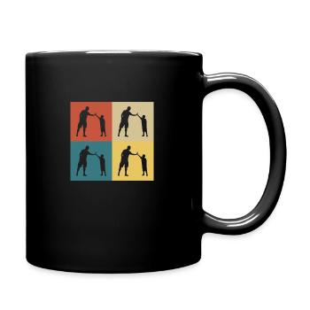 papa vintage rétro - Mug uni - noir - Droite