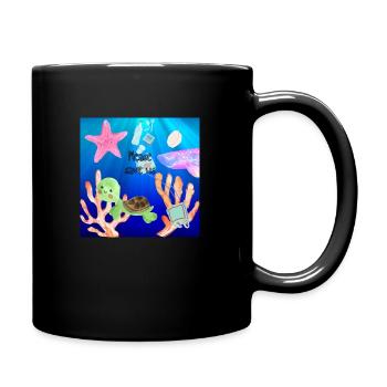 NO Plastik - Tasse einfarbig - Schwarz - Rechts