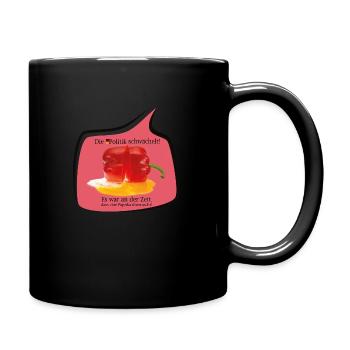 Politik mal satirisch gesehen - Tasse einfarbig - Schwarz - Rechts