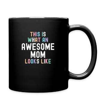 Voici à quoi ressemble une maman géniale - incroyable - Mug uni - noir - Droite