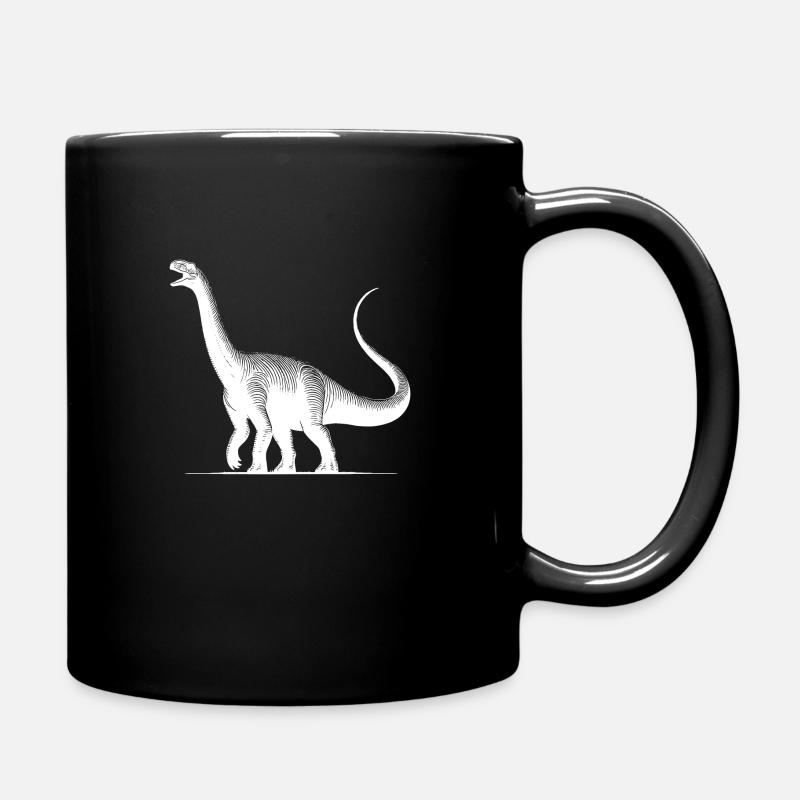 Riesiger Dino Diplodocus Sauropoden Dinosaurier - Tasse einfarbig - Schwarz