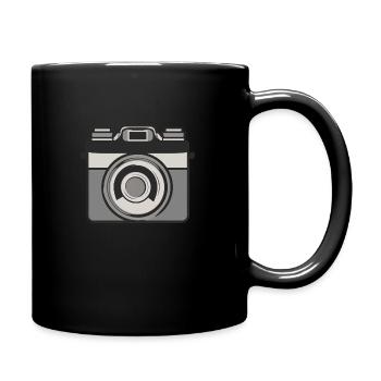 alte kamera - Tasse einfarbig - Schwarz - Rechts