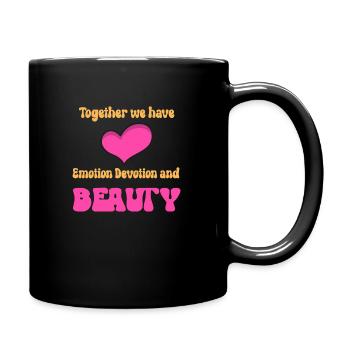 Together beauty - Full Colour Mug - black - Right