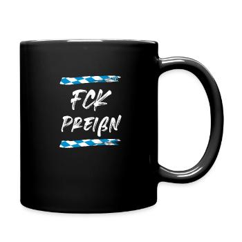 FCK Preißen - Tasse einfarbig - Schwarz - Rechts