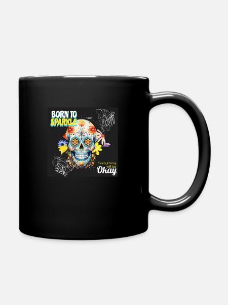 Source: Skull Okay - Full Colour Mug - black