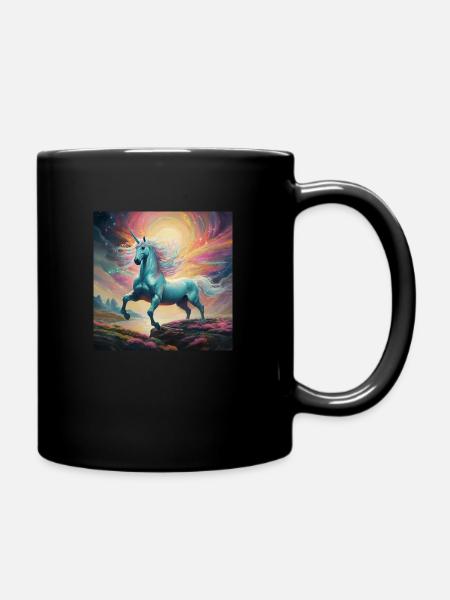Unicorn 1 1 - Full Colour Mug - black