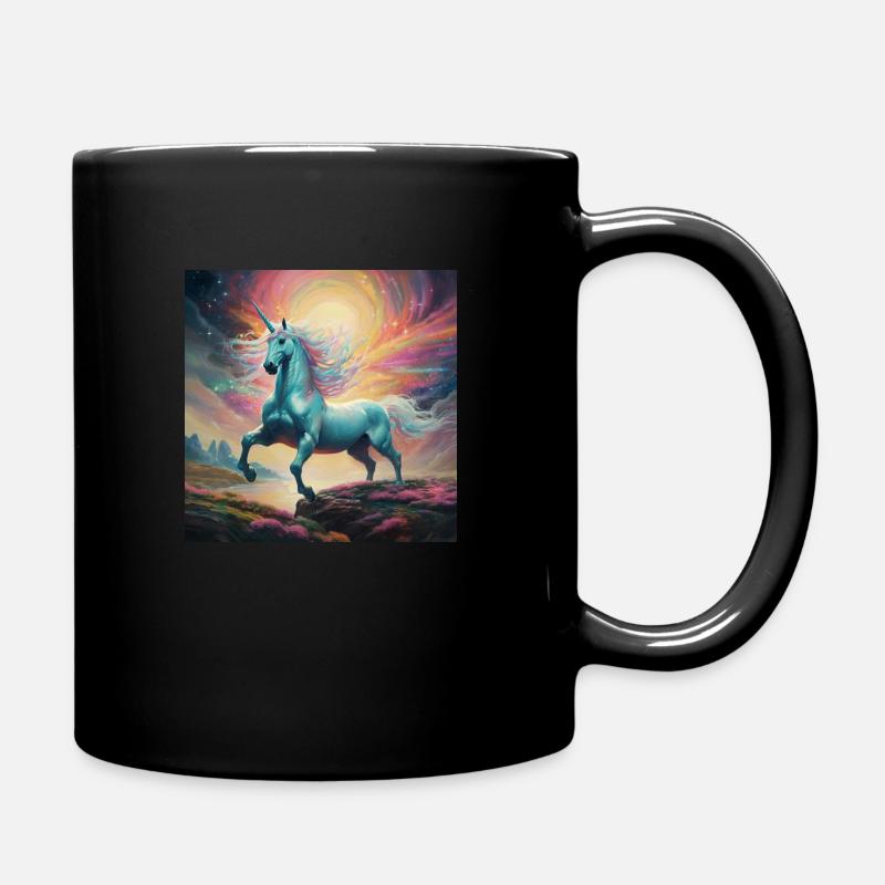 Unicorn 1 1 - Full Colour Mug - black