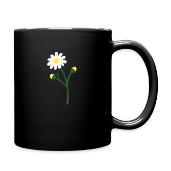 Löwenzahn - Tasse einfarbig - Schwarz - Rechts