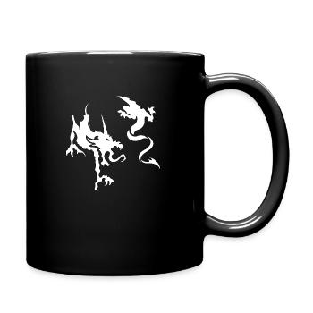dragon19 blanc - Mug uni - noir - Droite