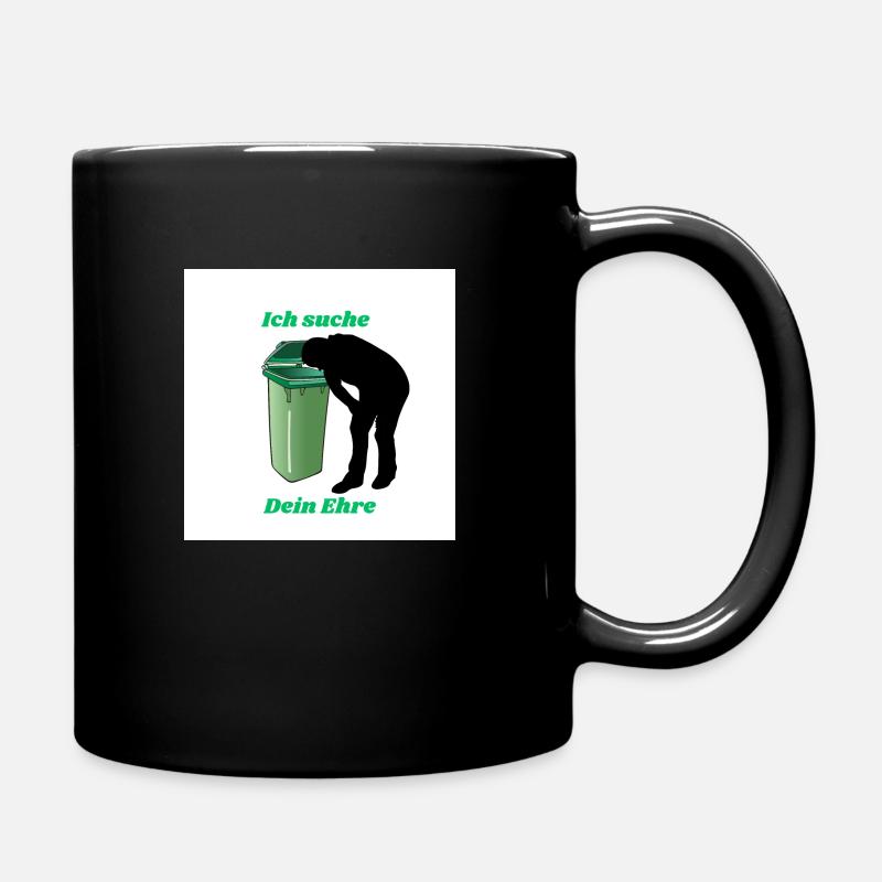 Deine Ehre - Tasse einfarbig - Schwarz