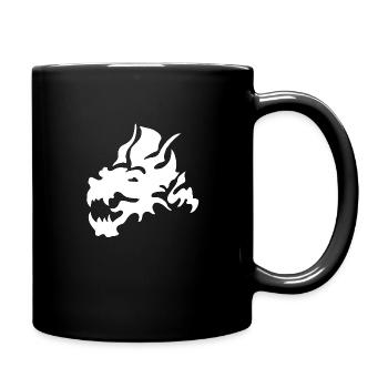 dragon21 white - Full Colour Mug - black - Right
