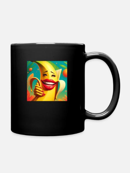 FRECHE BANANE - Tasse einfarbig - Schwarz