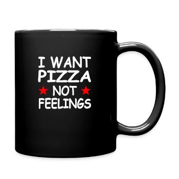 Pizza - Full Colour Mug - black - Right