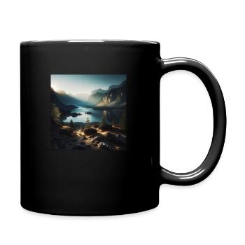 Wildnis-T-Shirt - Tasse einfarbig - Schwarz - Rechts