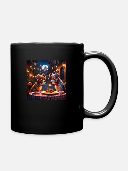 Abendessen - Tasse einfarbig - Schwarz