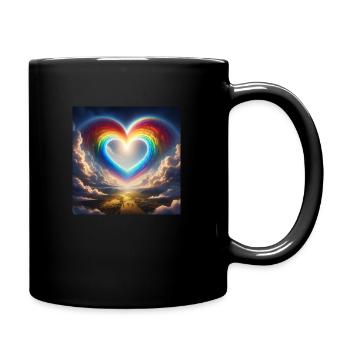 Rainbow love - Full Colour Mug - black - Right