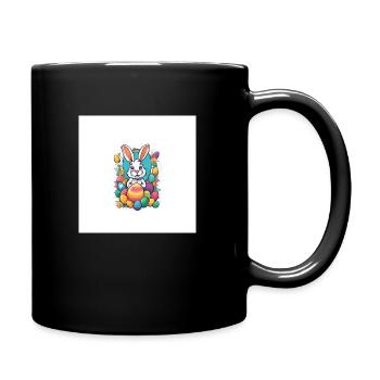 Happy Easter - Tasse einfarbig - Schwarz - Rechts