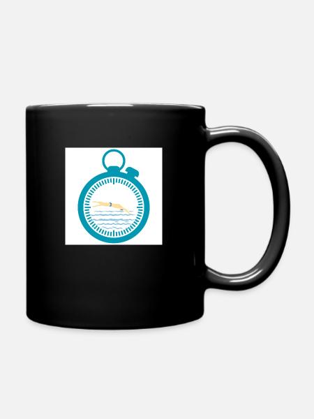 Swim - Full Colour Mug - black