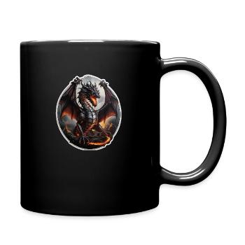 Pêcheur à la ligne - Mug uni - noir - Droite