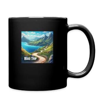 Traumhafter Roadtrip an der Küste entlang. Dein T- - Tasse einfarbig - Schwarz - Rechts