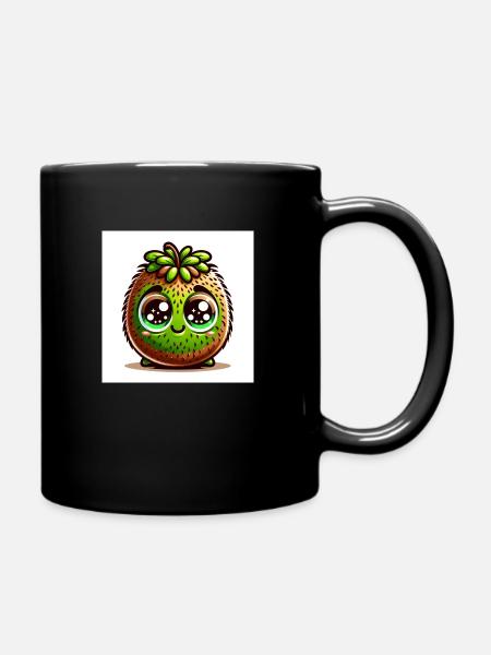 friendly Kiwi - Full Colour Mug - black