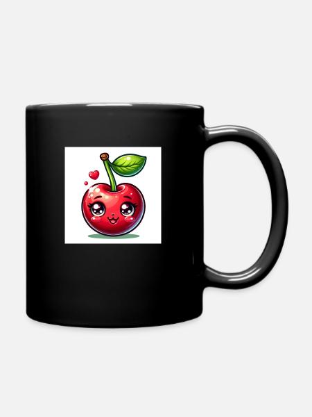 Cherry - Full Colour Mug - black