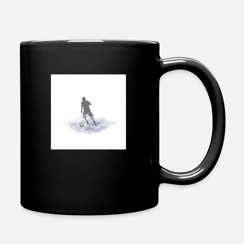 Fussball - Tasse einfarbig - Schwarz
