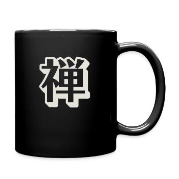 Zen kanji character - Full Colour Mug - black - Right