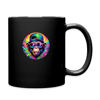 Neon Monkey Vibes - Full Colour Mug - black - Right