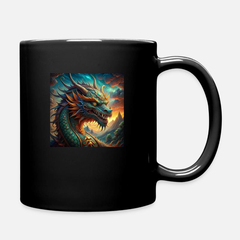 Dragon - Full Colour Mug - black