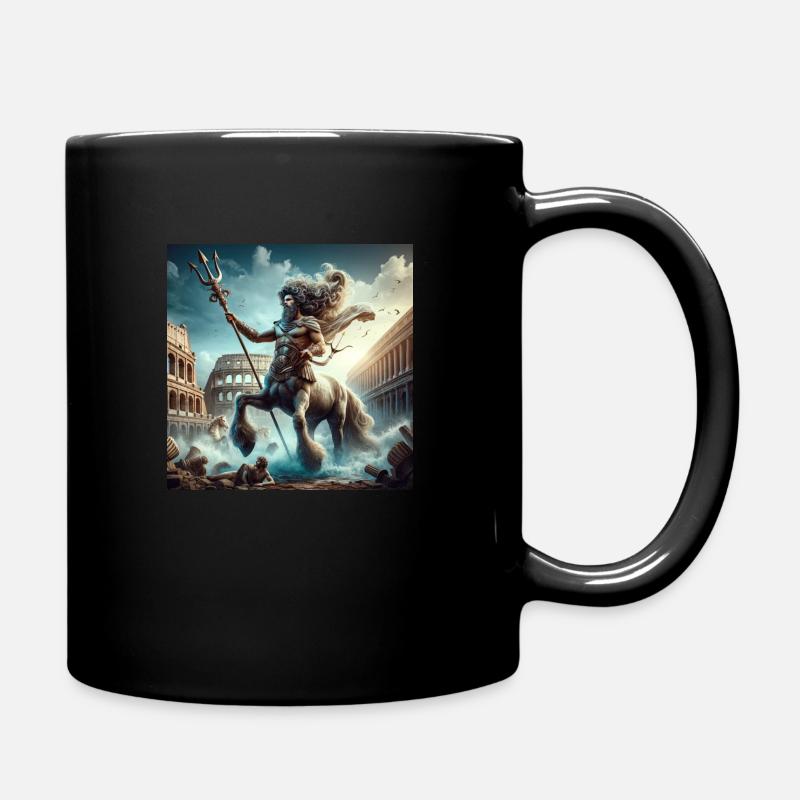 Poseidon im Römischen Reich - Tasse einfarbig - Schwarz