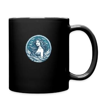 Oceanic Siren Pixel - Full Colour Mug - black - Right
