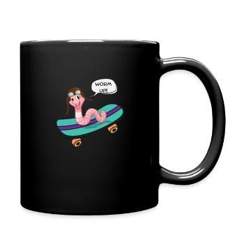 Worm up - Tasse einfarbig - Schwarz - Rechts